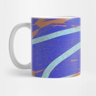 Abstract Blue-Brown Mug